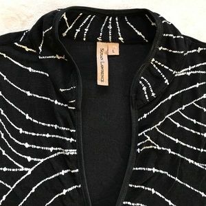 Black top with white design